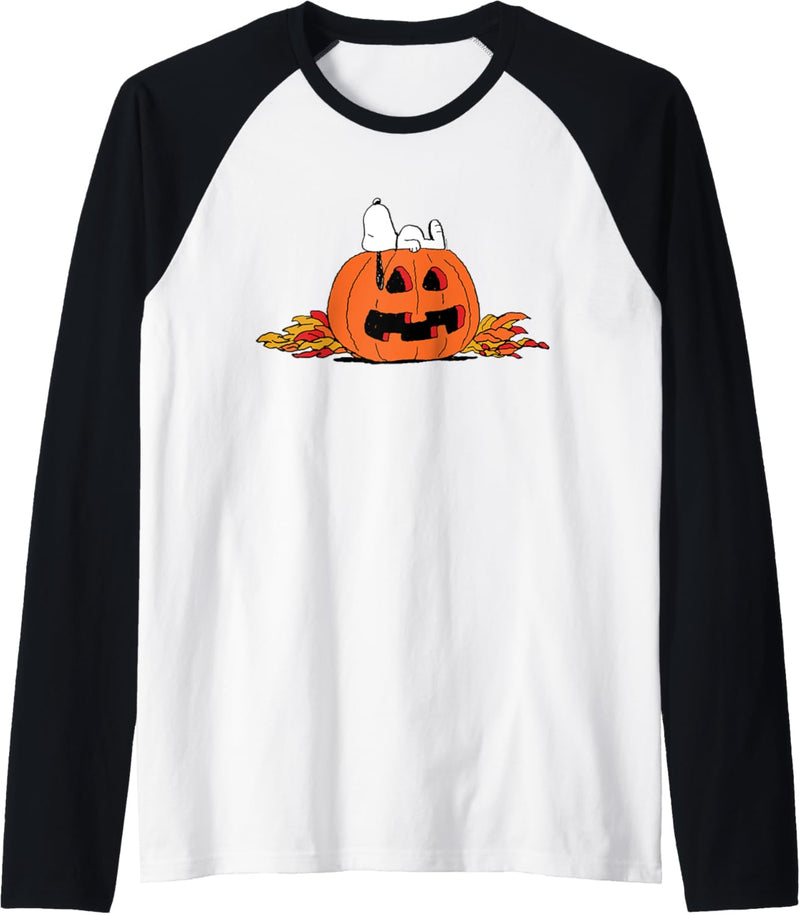 Peanuts Snoopy Laterne Halloween Raglan