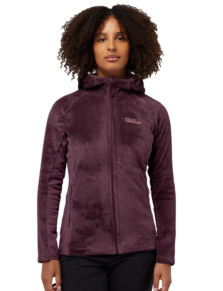 Jack Wolfskin Damen Rotwand Hooded Fz W Jacket S amaranth, S amaranth