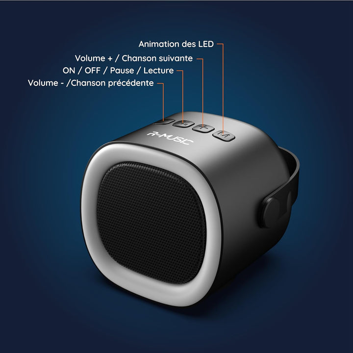R-MUSIC Karaduo Karaoke-Komplett-Set – 2 kabellose Karaoke-Mikrofone + tragbarer Bluetooth-Lautsprec