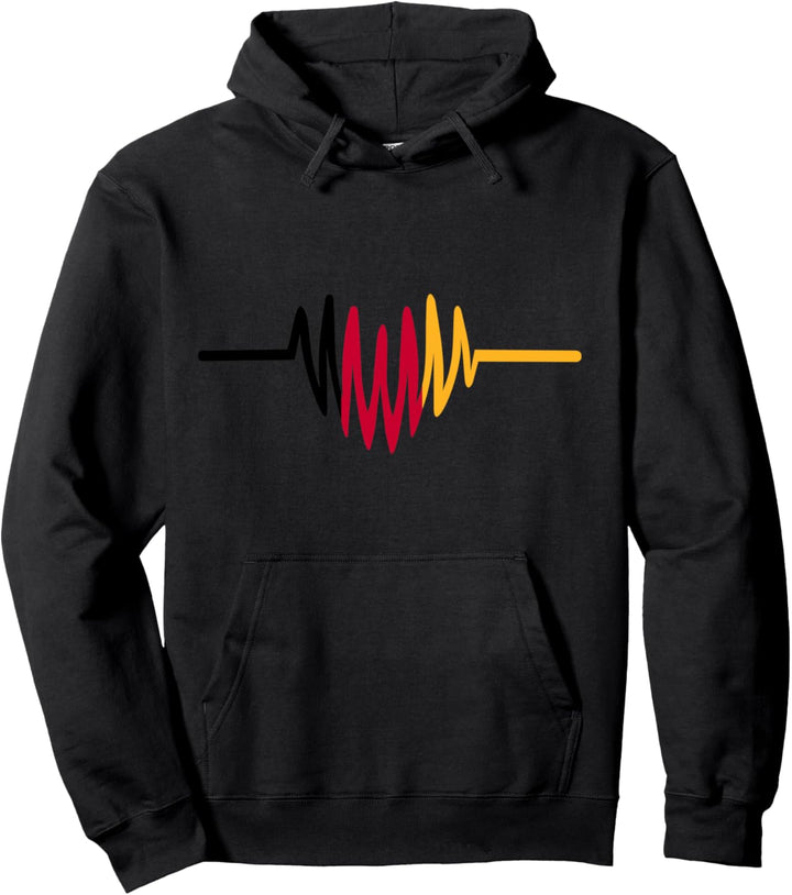 Deutschland Herzschlag Pullover Hoodie