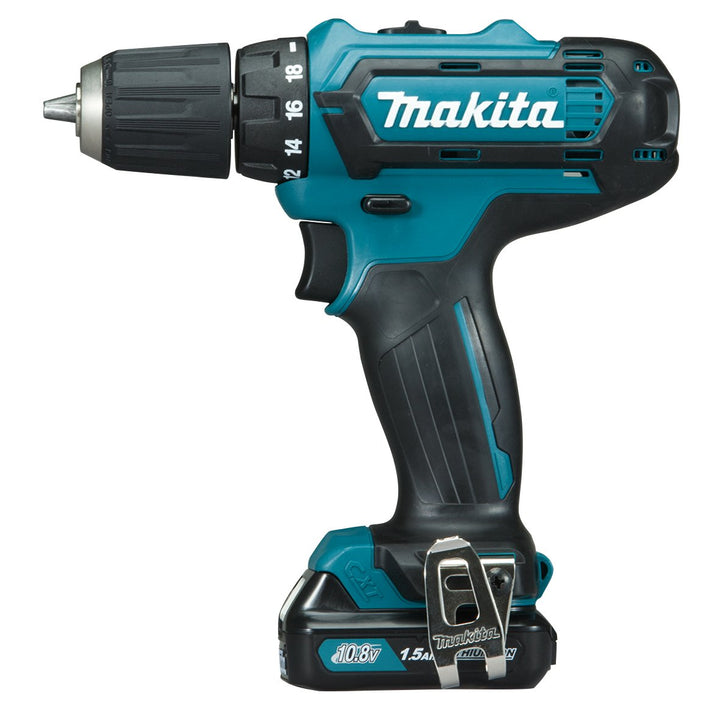 Makita Akku-Bohrschrauber, (10,8 V/1,5 Ah im Makpac inklusiv 1 Akku 1,5 Ah), DF331DY1J Systemkit mit