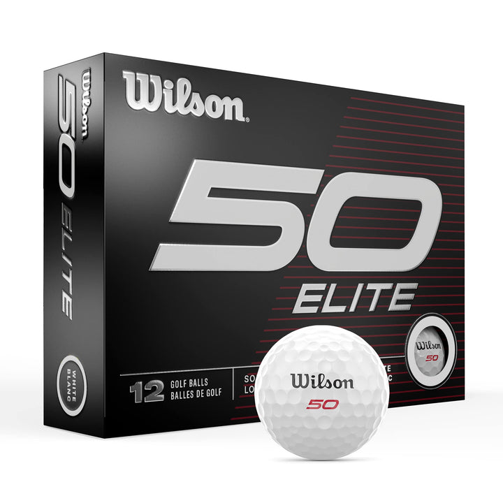 WILSON Fifty Elite Golfbälle, 12 Stück Weiss/opulenter Garten, Weiss/opulenter Garten