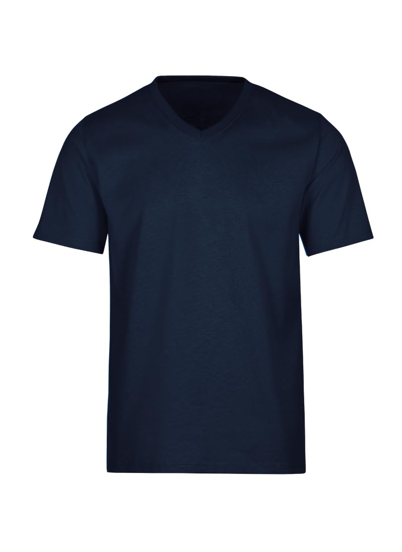 TRIGEMA V-Shirt Deluxe Baumwolle XXL Grosse Grössen Navy, XXL Grosse Grössen Navy