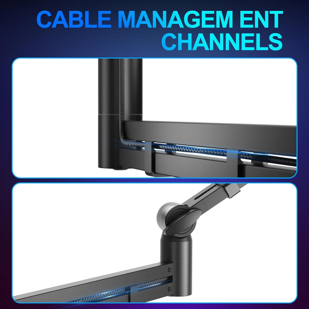 Low Profile Mikrofonarm, Verbesserter Mikrofonständer mit 7 cm Tischklemme, 3/8"- & 5/8"-Adapter, Mi