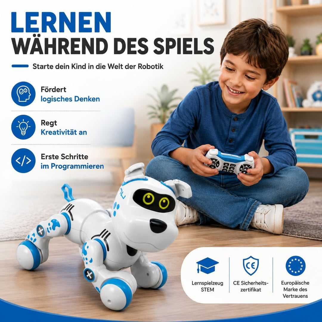 Xtrem Bots - Bobby | Roboter Hund | Roboter Hund Kinder | Roboterhund | Interaktiver Hund | Spielzeu
