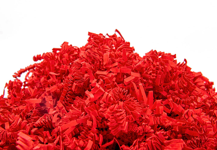 YOTEI SPIRIT® 500g Geschreddertes Rotes Papier für Geschenkbox – Füllmaterial für Pakete, Körbe, Box