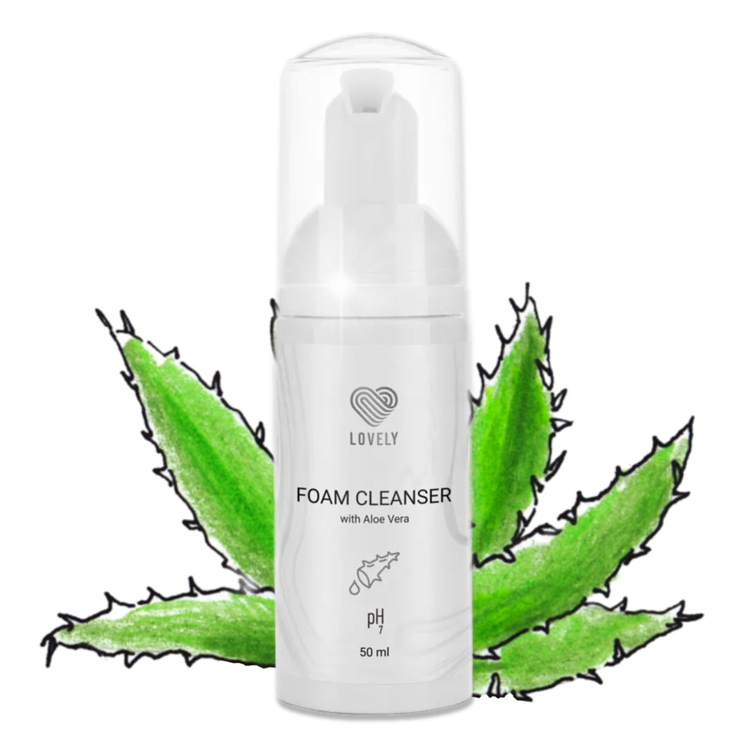 LOVELY Wimpernshampoo für Wimpernverlängerung - Aloe Vera Duft - 50ml | ölfreier Schaumreiniger für