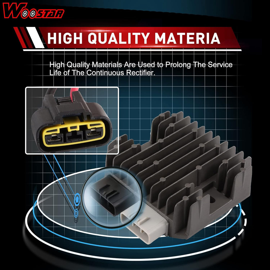WOOSTAR 5 Pin Spannungsregler Kabelbaum Länge 1500mm Ersatz für Polaris RZR 4 900 1000 570 Sportsman