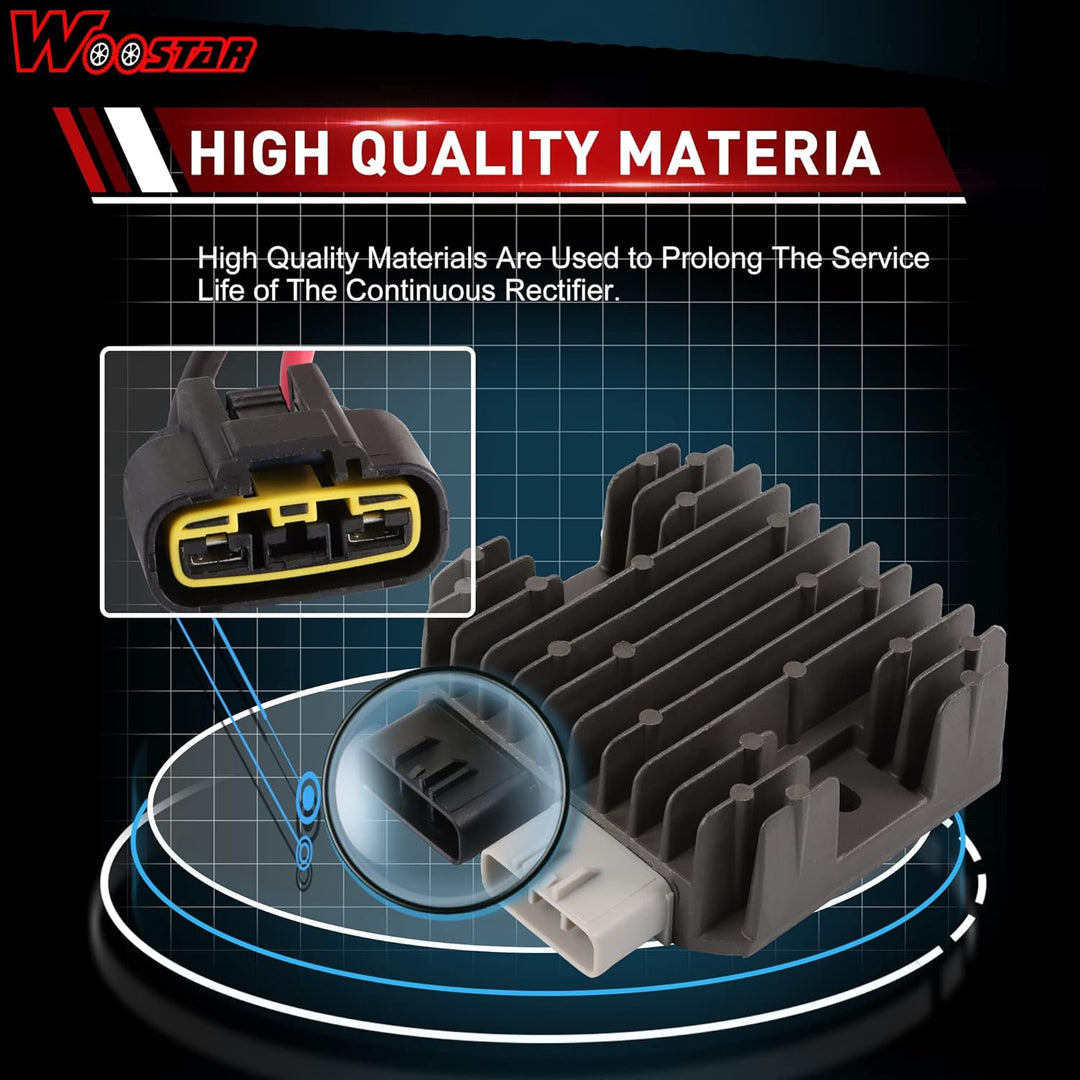 WOOSTAR 5 Pin Spannungsregler Kabelbaum Länge 1500mm Ersatz für Polaris RZR 4 900 1000 570 Sportsman