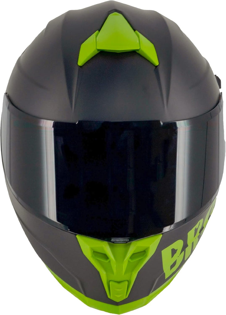 Broken Head BeProud Pro Sport - Motorradhelm Mit Sonnenblende und Spoiler – Ltd. Edition Mit 2 Visie