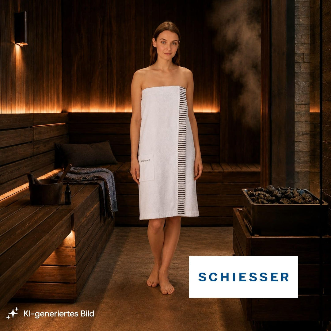 Schiesser Frottier Saunakilt Rom für Damen | 100% Baumwolle aus nachhaltiger Produktion | weich, sau