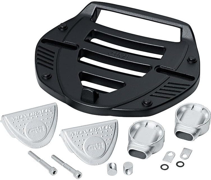 Givi PLATINE MM MM Kunststoff-Platten-Kit komplett für F-Träger, Schwarz, 40