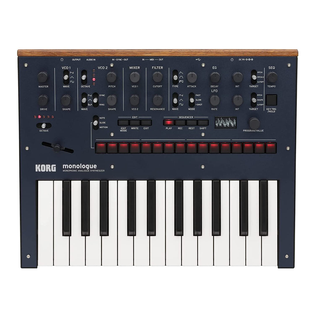 Korg - Monologue Monophonic Analogue Synthesiser - Dark Blue Blau, Blau