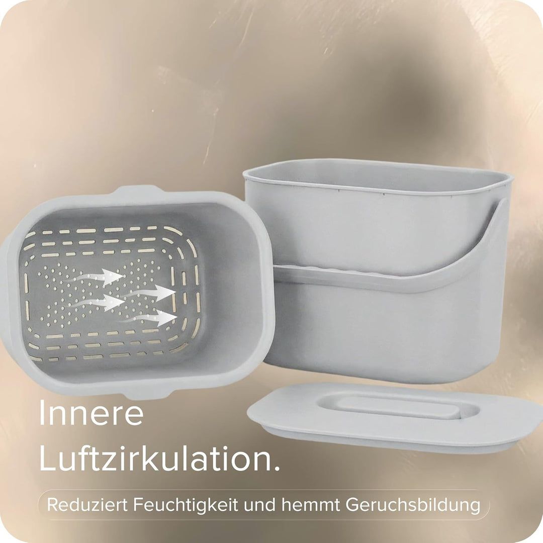 blackswedenhome. Biomülleimer Küche - 7L - Design Komposteimer mit Sieb - Bio-Mülleimer Geruchsdicht