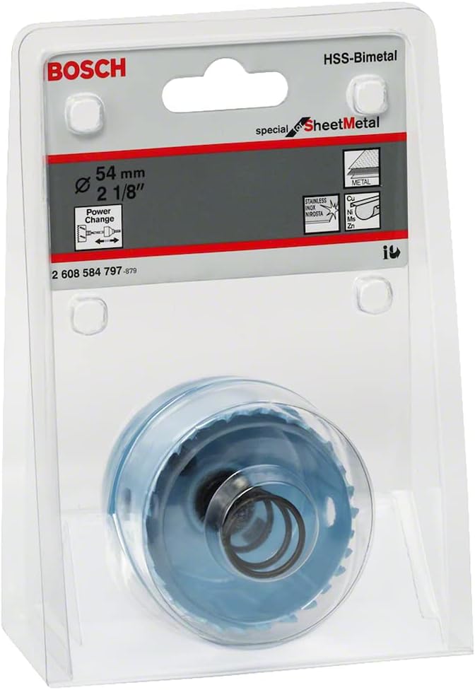 Bosch Professional 1x Lochsäge Special for Sheet Metal (für Edelstahlbleche, Stahlbleche, Ø 54 mm, Z