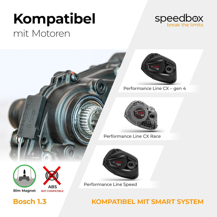 SpeedBox 1.3 B.Tuning mit Bluetooth, kompatibel mit Bosch Smart System (Performance Line CX 4. Gen)
