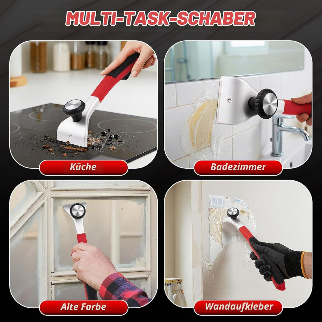 DIYSELF Rasierklingen-Schaber, Glasschaber für Fenster, Schaber für Glasskochfeld, Farbschaber-Werkz