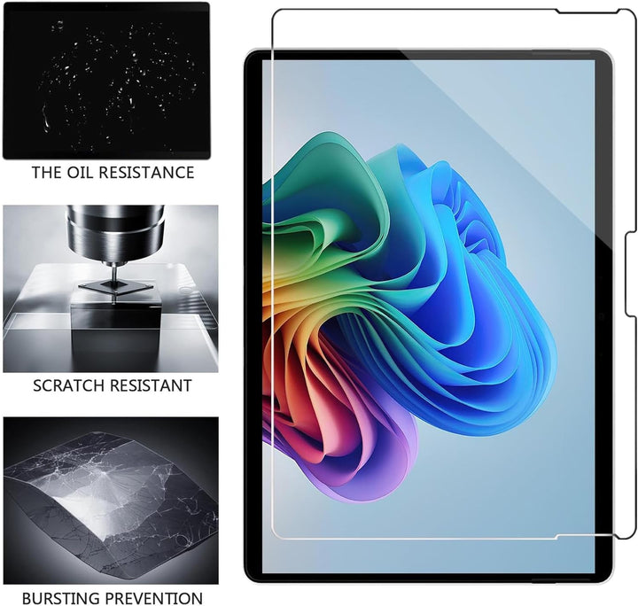 Adeway Displayschutzfolie aus gehärtetem Glas für Microsoft Surface Pro 11/ Pro 9/ Pro 10/8/X, Premi