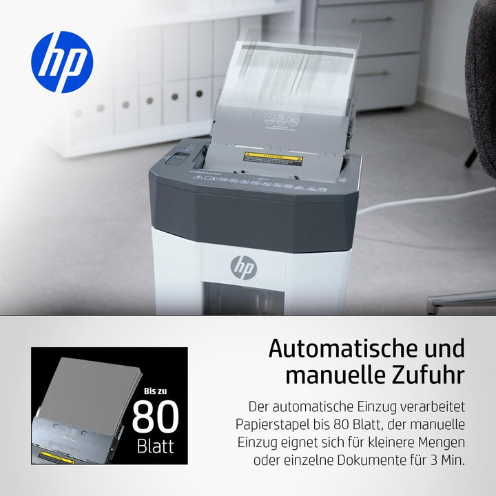 HP ONESHRED Auto 80CC White-Gray Shredder