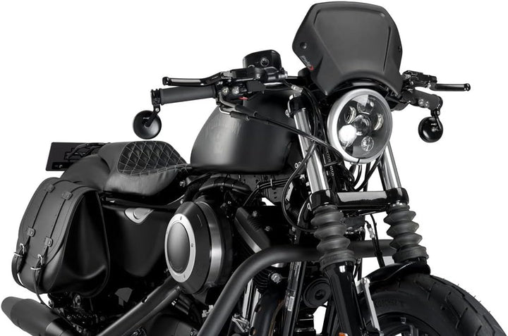 Puig Aluminium Frontalatte 1352N för Harley Davidson Sportster 883 Iron 09'-19' Schwarz, Schwarz