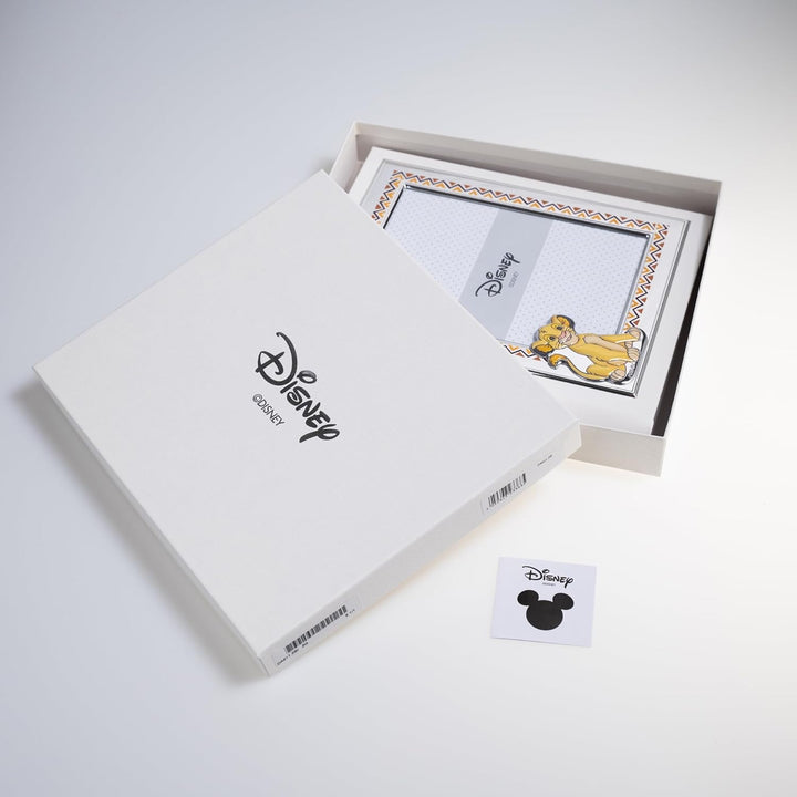 VALENTI & CO. Disney Baby – König der Löwen Simba – Fotoalbum für Kinder mit silbernem Fotorahmen fü