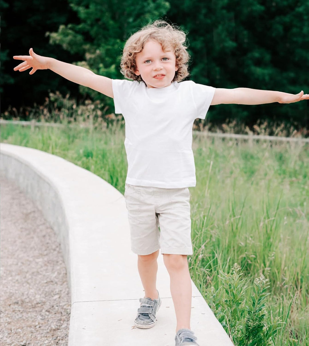 LAPASA Kinder T Shirt 100% Baumwolle 4er Pack Unisex 3-13 Jahre/ 95-165 Jungen Mädchen K01 5-6 Jahre