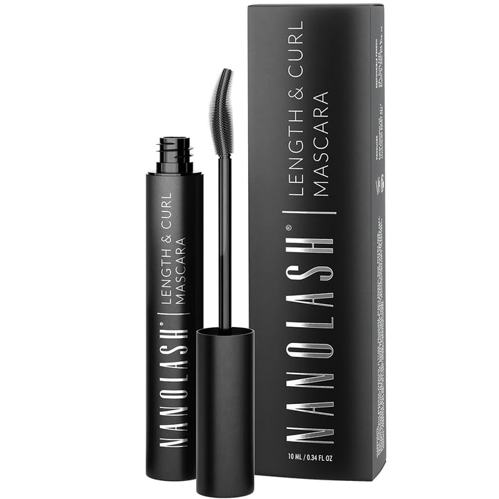 Wimperntusche für Länge und Schwung Nanolash 10ml - verlängernde und kräuselnde Mascara, Effekt von