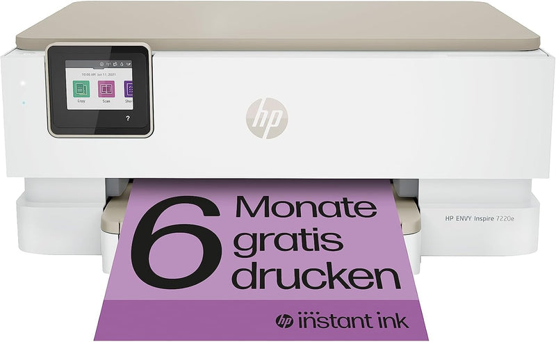 HP Envy Inspire 7220e Multifunktionsdrucker, Tintenstrahldrucker, 6 Monate gratis drucken mit HP Ins