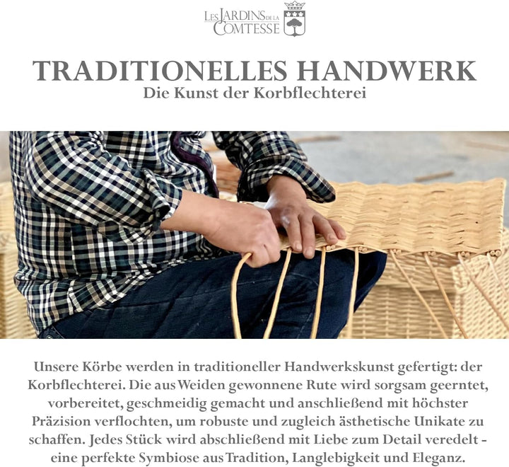 Les Jardins de la Comtesse Gerundeter Picknick-Korb Opéra - für 4 Personen