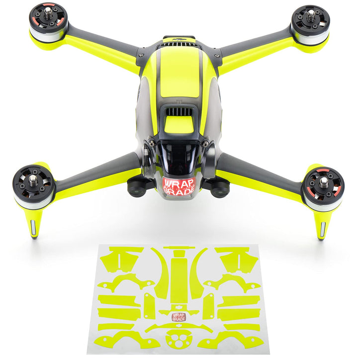 WRAPGRADE Skin Kompatibel mit DJI FPV | Accent Color (NEON YELLOW), Neon Yellow