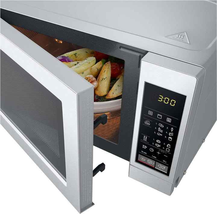 LG MH 6044 V Mikrowelle (700 W, 20 L Garraum, Grill, Edelstahl)