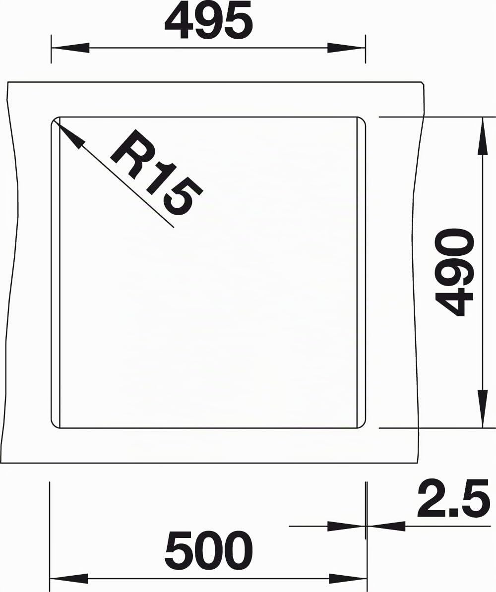 BLANCO DALAGO 5 | SILGRANIT felsgrau | Einbauart: Einbau von Oben | mit Ablauffernbedienung | 50er U