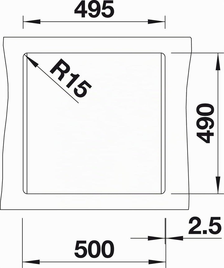BLANCO DALAGO 5 | SILGRANIT felsgrau | Einbauart: Einbau von Oben | mit Ablauffernbedienung | 50er U