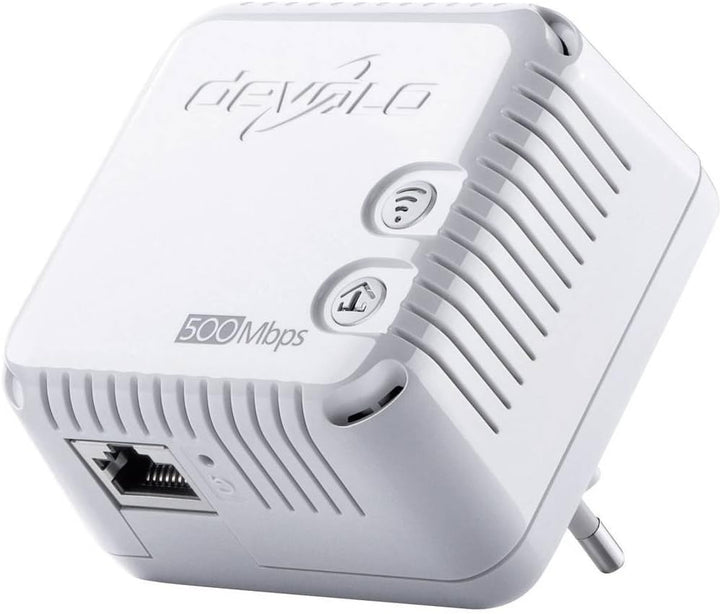 devolo dLAN 500 WiFi Powerline (Internet über die Steckdose, WLAN, 1x LAN Port, 1x Powerlan Adapter,