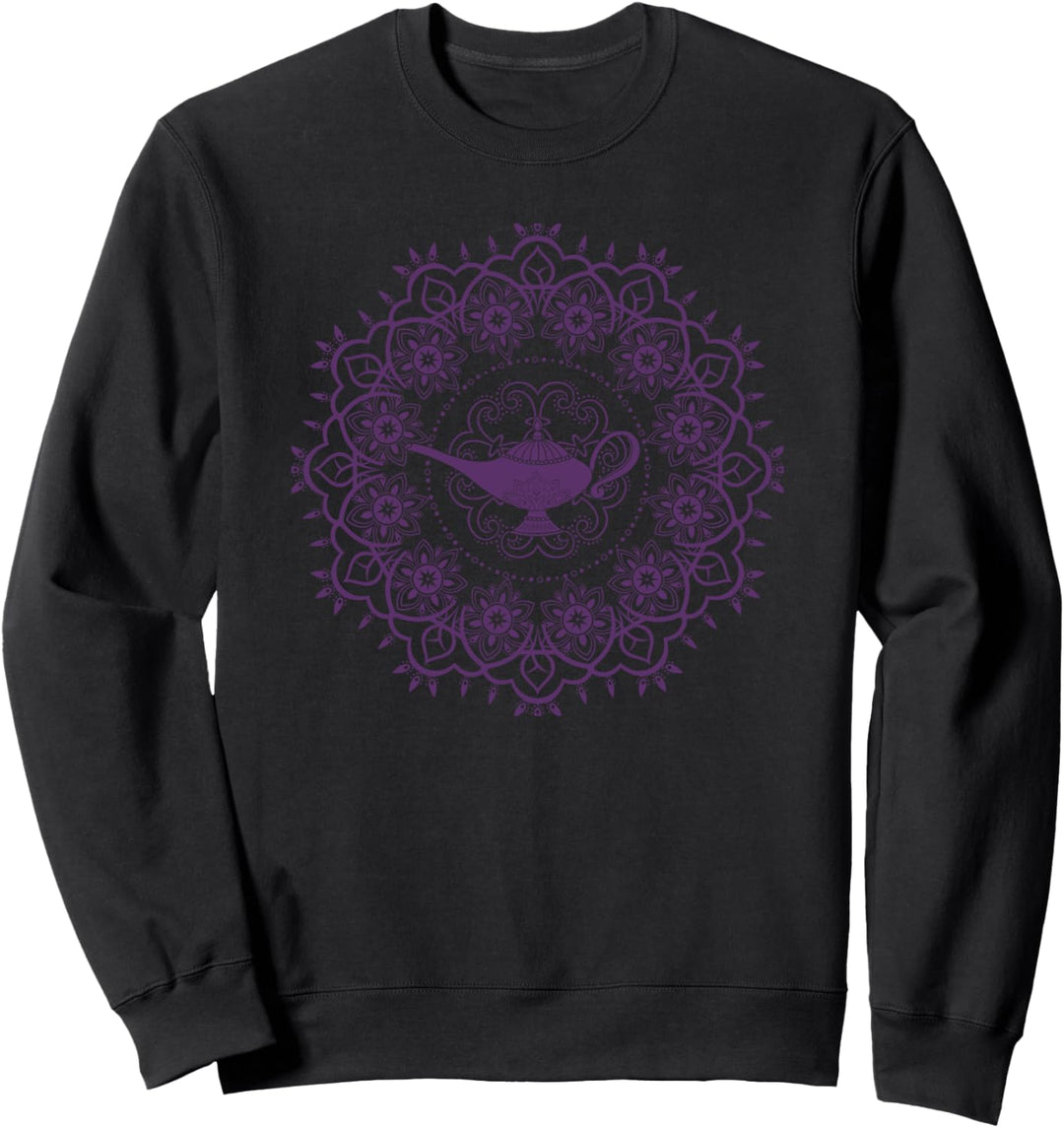 Disney Aladdin Genie's Lamp Purple Mandala Sweatshirt
