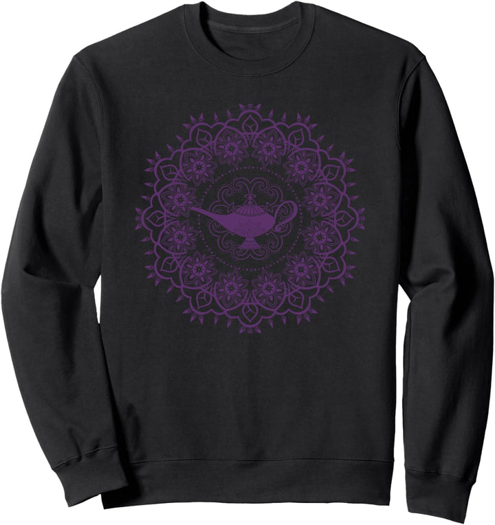 Disney Aladdin Genie's Lamp Purple Mandala Sweatshirt