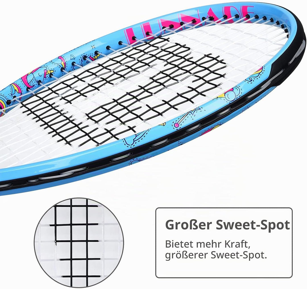 LUNNADE Tennisschläger für Kinder Junior, 19/21/23/25 Zoll Jugend Tennisschläger mit Hülle, geeignet