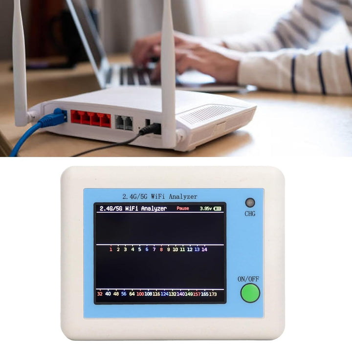 WLAN-Analysator WLAN-Spektrumanalysator, 2,4G &amp; 5G WLAN-Scanner Netzwerkanalysator WLAN-Signalanalys