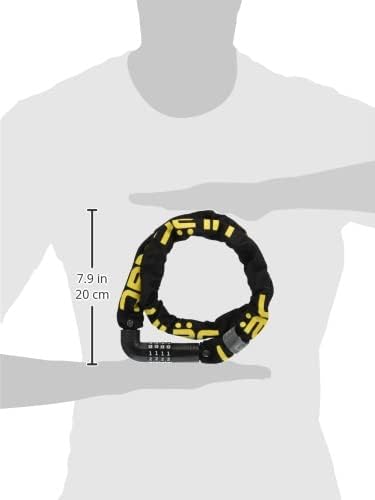 ULAC - Zahlenschloss-Kettenschloss mit 4 Ziffern STEEL KOMBAT | Neo Chain Kollektion | Gehärteter St