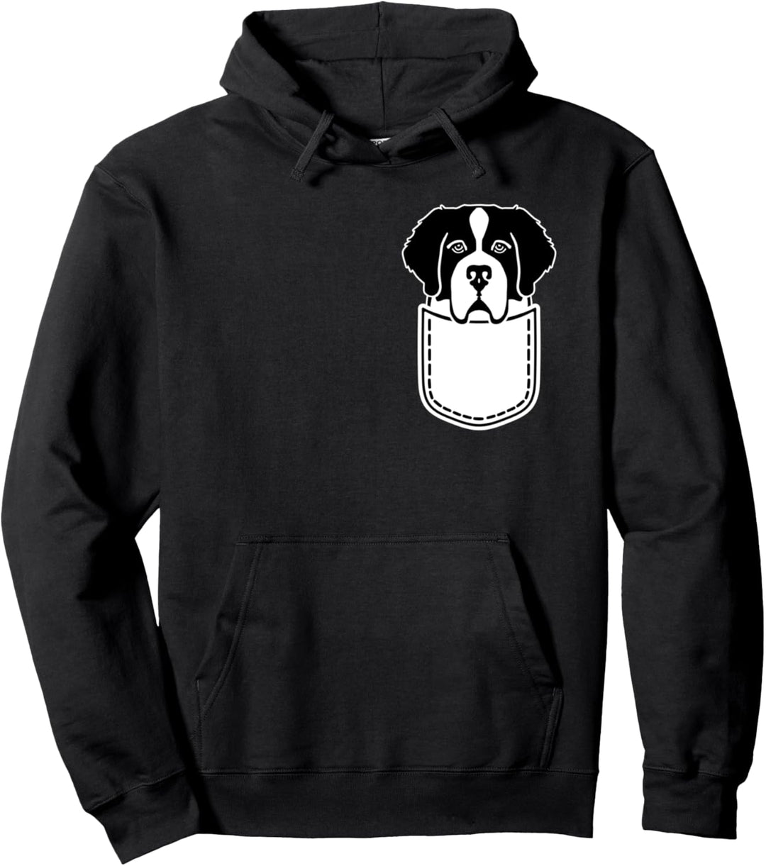 Bernhardiner in Tasche Pullover Hoodie