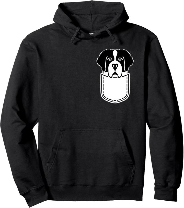 Bernhardiner in Tasche Pullover Hoodie