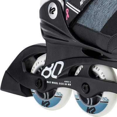 K2 Alexis 80 Pro Inline Skates EU: 40 (UK: 6.5 / US: 9) black - grey - blue, EU: 40 (UK: 6.5 / US: 9