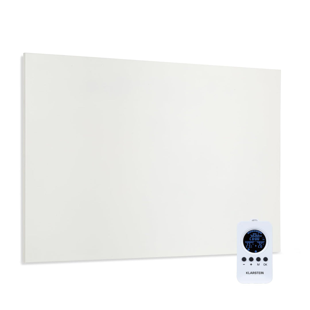Klarstein Infrarotheizung mit Thermostat, 580 Watt Elektroheizung, Bild-Infrarotheizung zur Wandmont