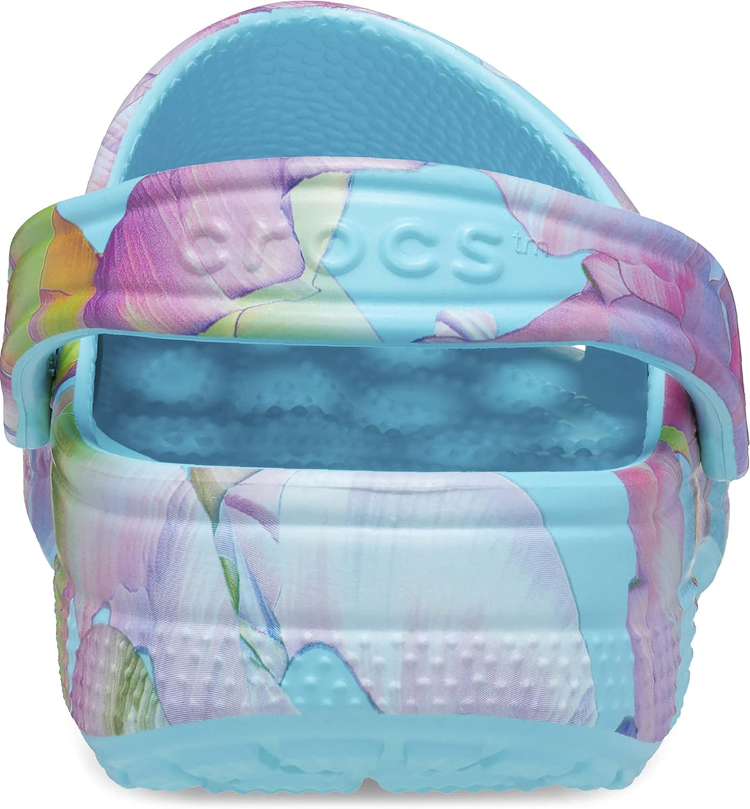 Crocs Unisex Classic Printed Floral Clogs 41/43 EU Neptun Multi, 41/43 EU Neptun Multi
