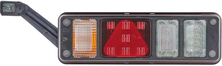 HELLA - Heckleuchte - Hybrid - 24V - Anbau/geschraubt - Lichtscheibenfarbe: glasklar - Stecker: Easy