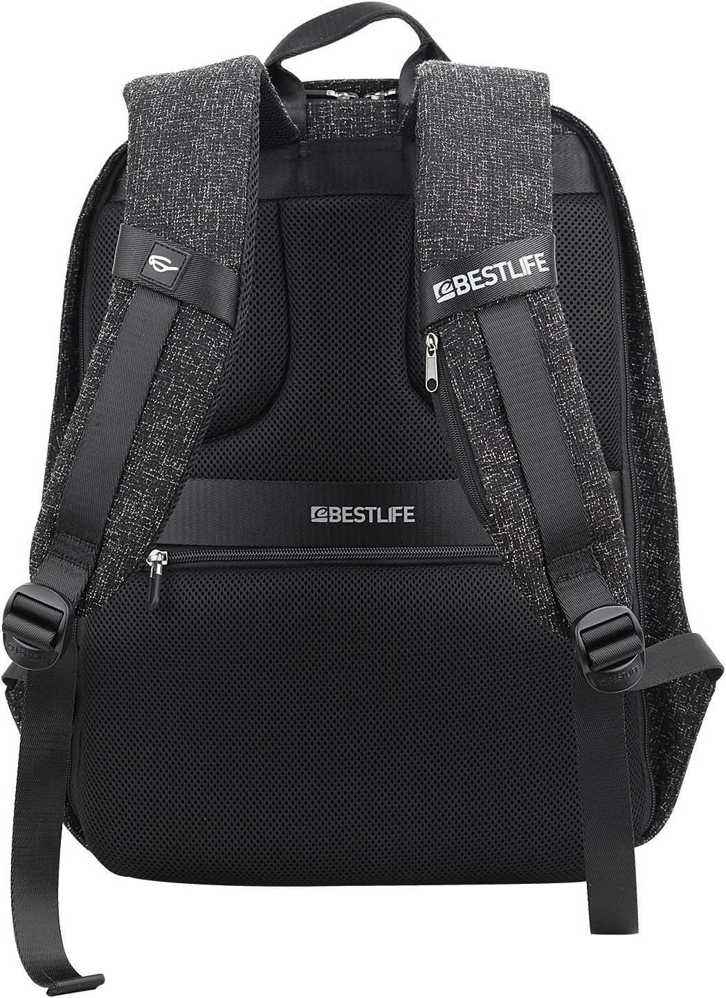 Best Life Travelsafe Calpe Rucksack, 46 cm, 23 Liter, Schwarz