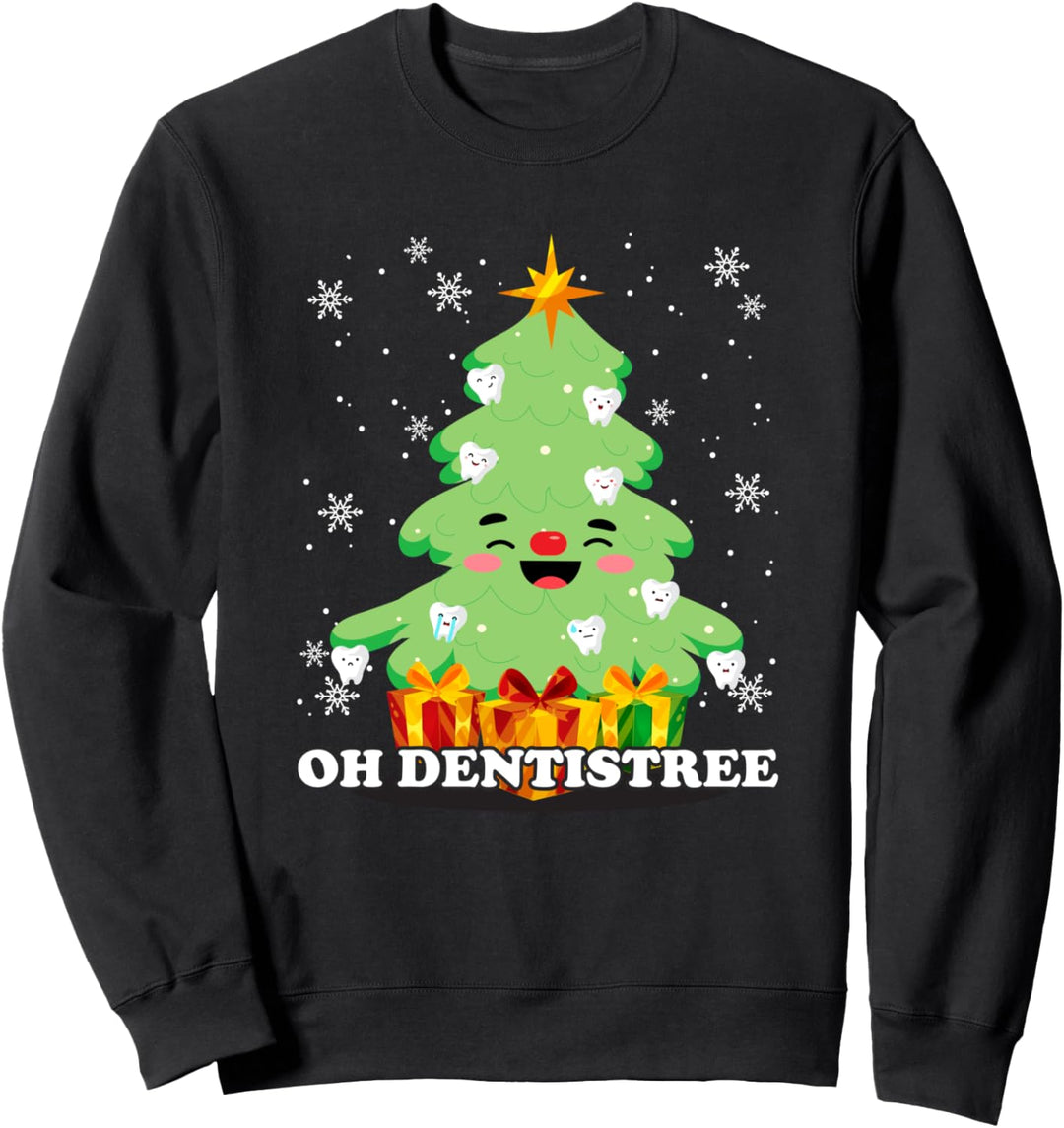 Oh Dentistree Lustiger Weihnachtsbaum Zahnarzt Zahnarzt Sweatshirt