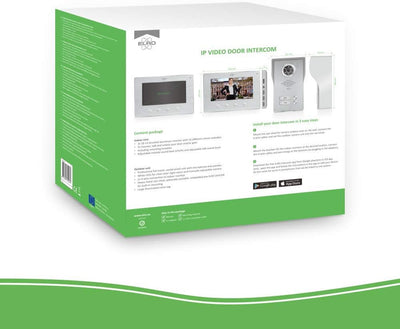 ELRO DV477IP2 WiFi IP Video Türsprechanlage-2-Familien-mit 2X 7-Zoll-Farbbildschirm-Color Night Visi
