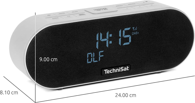 TechniSat DIGITRADIO 53 BT – Premium-Stereo-Radiowecker mit USB-Ladefunktion (DAB+, UKW, Uhr-/ Datum