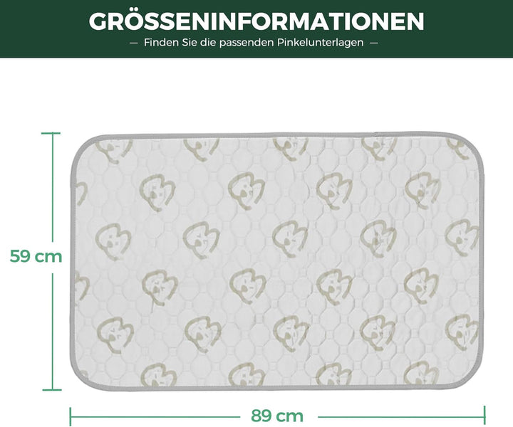 fxw Waschbare Pinkelpads für Hunde,Welpenpads mit Super-Absorption,speziell für 90cm Käfige,90cm × 6